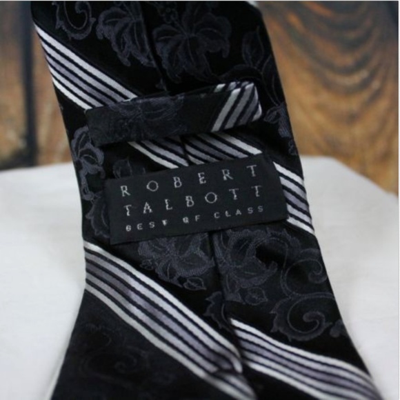 Robert Talbott Men's Best Of Class Black Neck Tie - Picture 2 of 7
